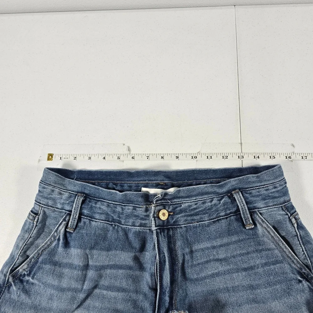 KanCan Women Medium Wash Cuffed Denim Shorts‎ KC7854D Size 29